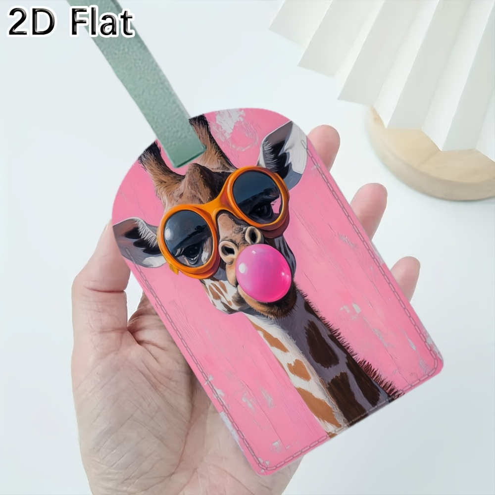 Label Maker - Cute Giraffe Luggage Tag Travel Baggage