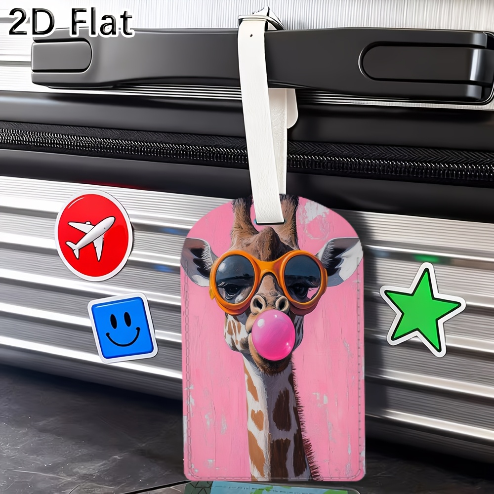 Cute Giraffe Luggage Tag Trave - огляд і ціна Label Maker