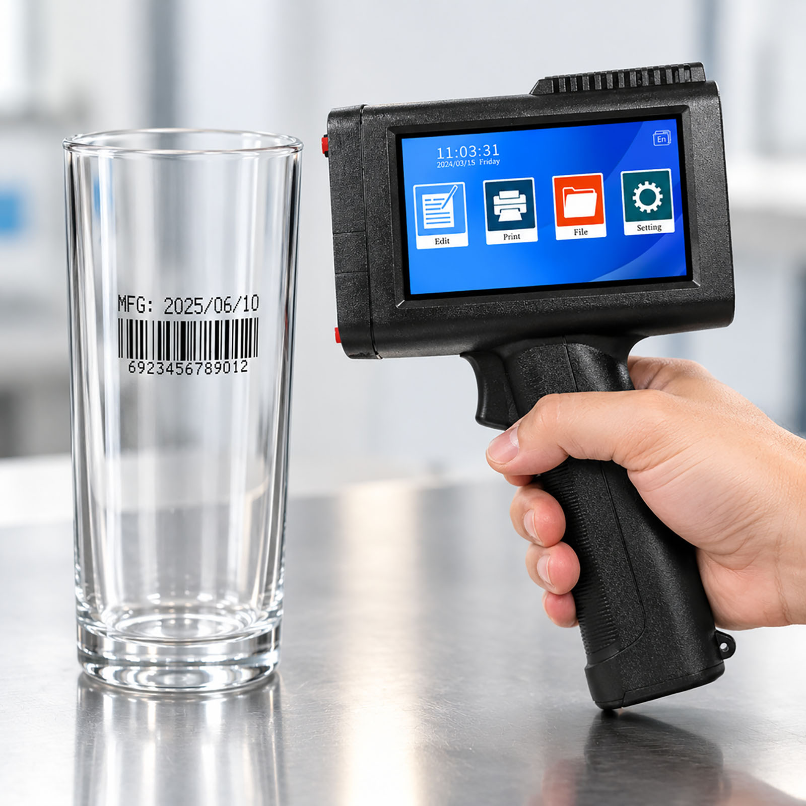 ZM-C13 12.7mm Handheld Inkjet  - огляд і ціна Barcode Printer