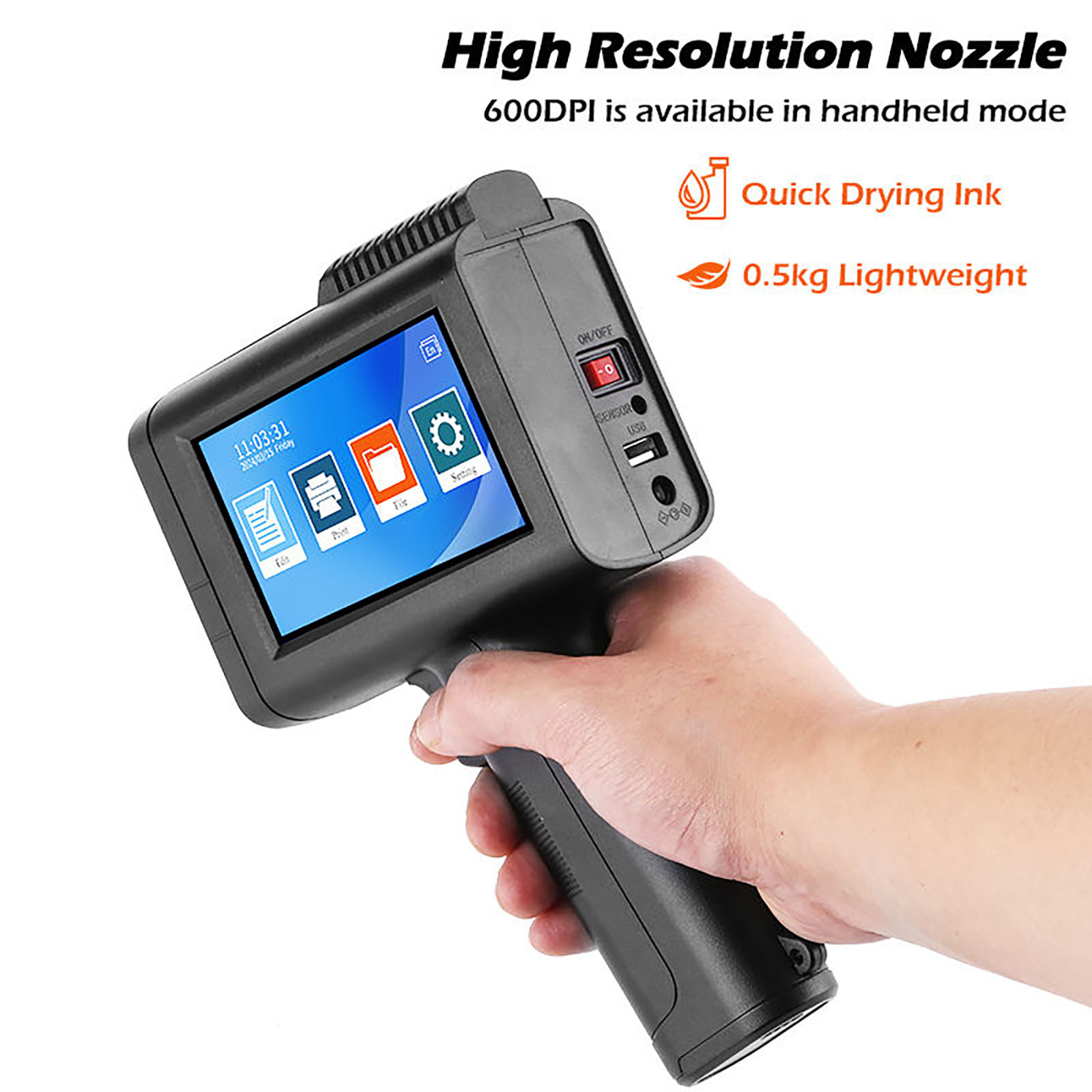 ZM-C13 12.7mm Handheld Inkjet  - огляд і ціна Barcode Printer