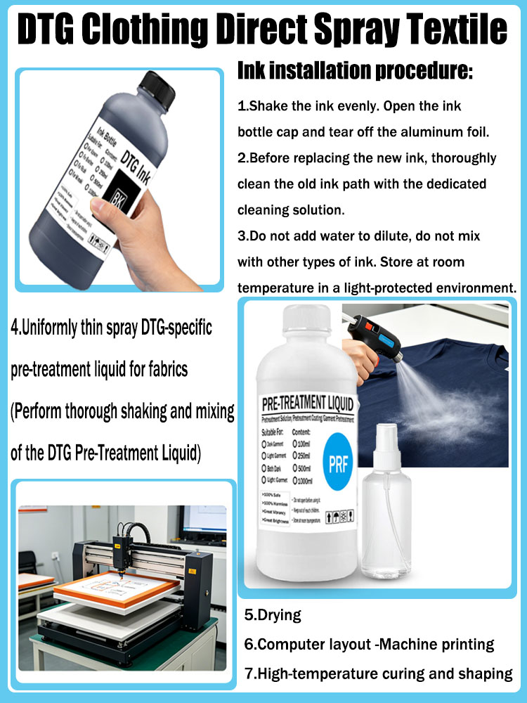 DTG Pretreatment Liquid DTG Pr - огляд і ціна Commercial Fabric Printing Machine